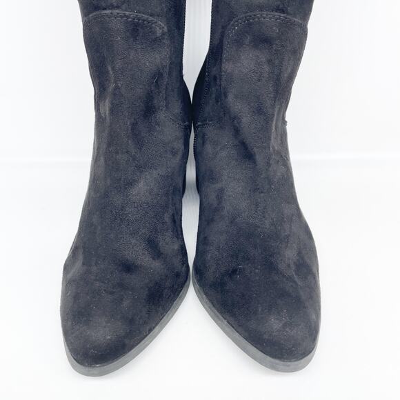 BP Women's Luke Over The Knee Boot Black Faux Suede Size 7.5M - Picture 10 of 15